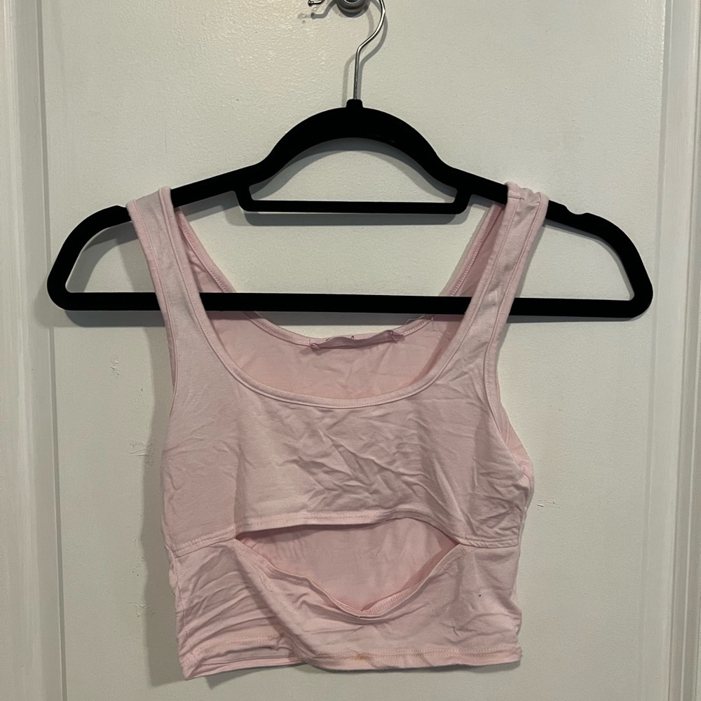 Emma & Sam pink cropped tank top